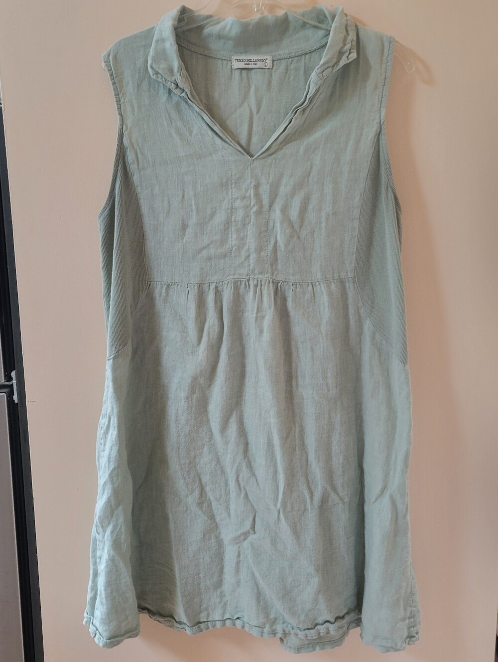 Terzo Millennio Linen Sleeveless Mini Dress